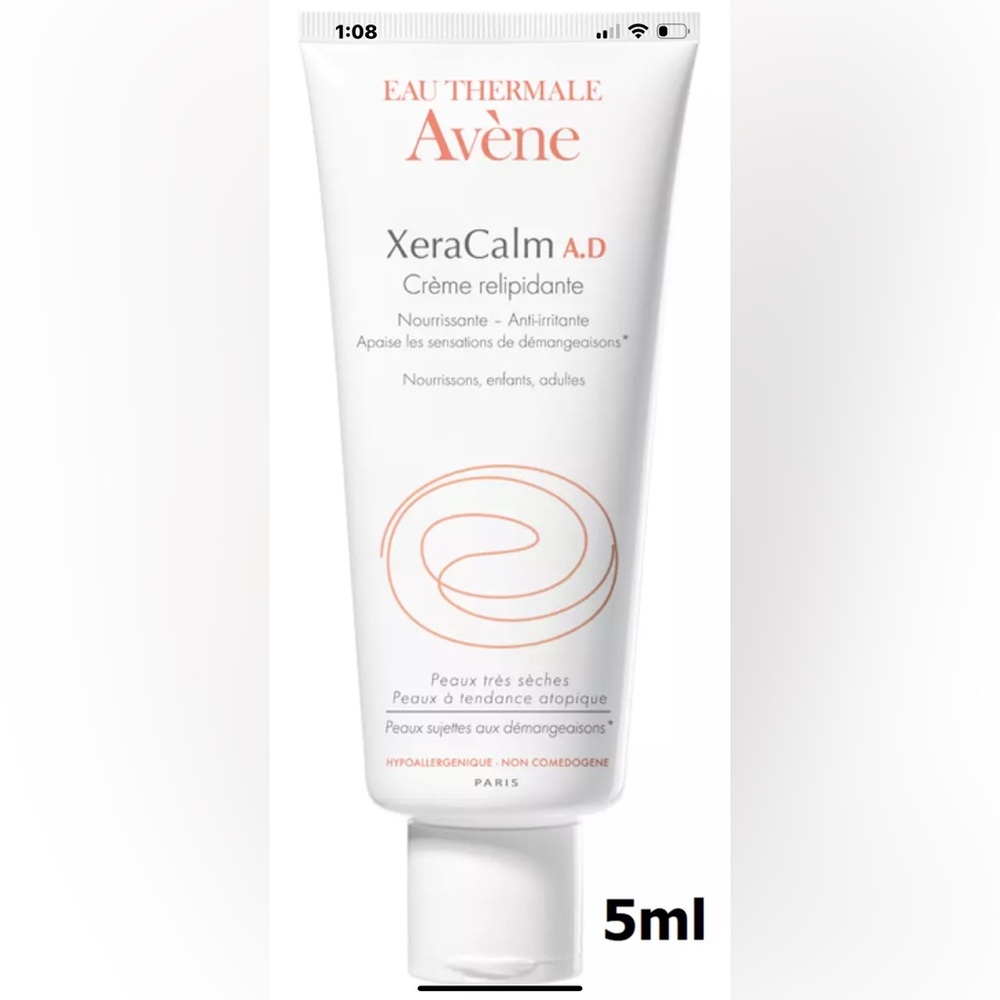 AVÈNE XERACALM A.D MOISTURISING BALM KIDS, BABIES 5ml Travel Sample Size New